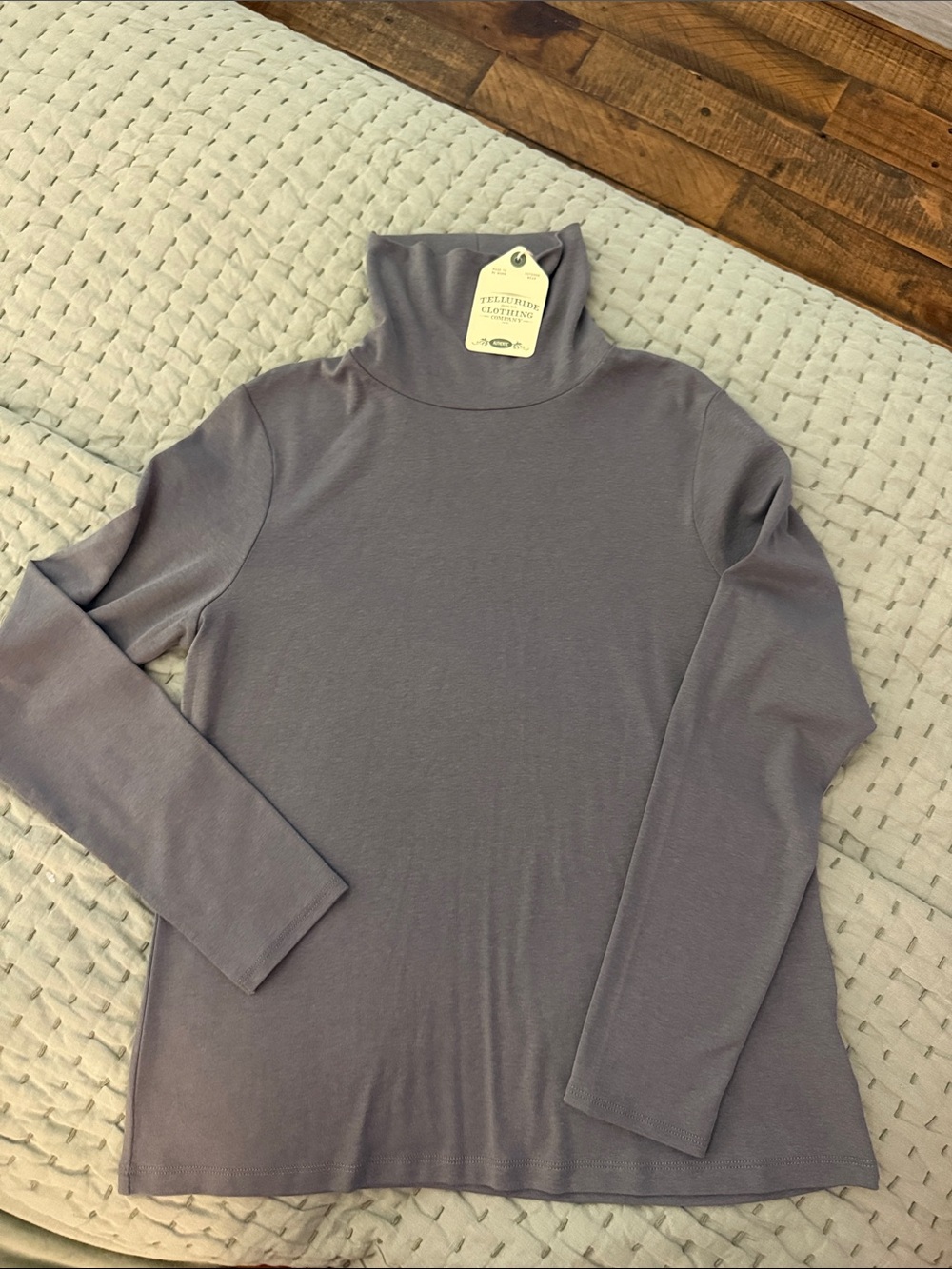 Women’s Turtleneck Long Sleeve Top - Grey